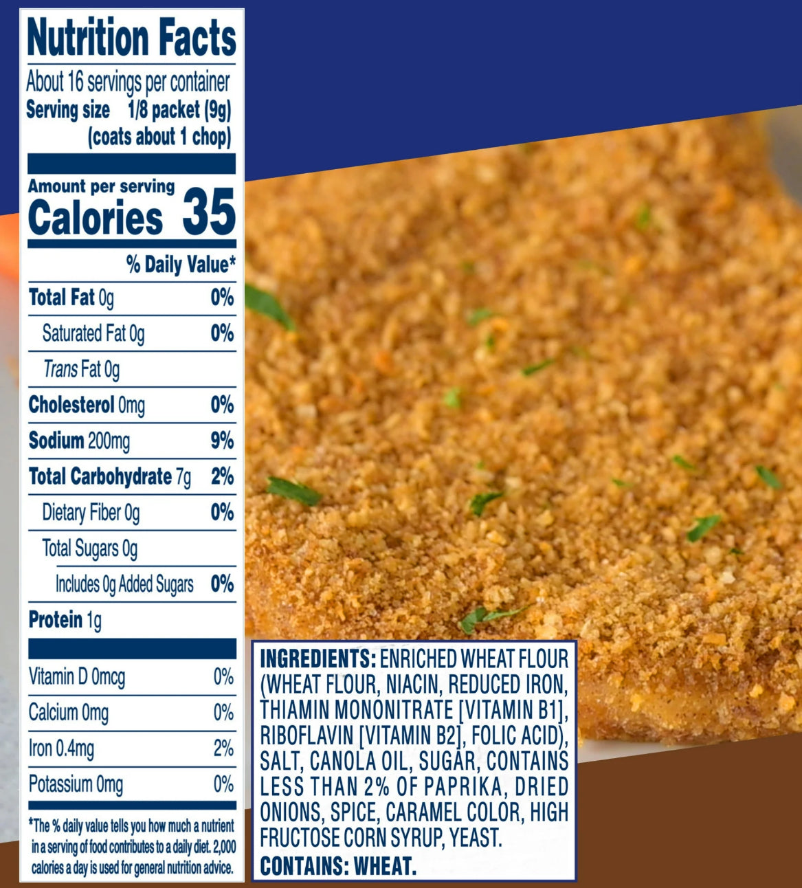 Shake 'N Bake Original Pork Seasoned Coating Mix, 2 ct (Pack of 4)