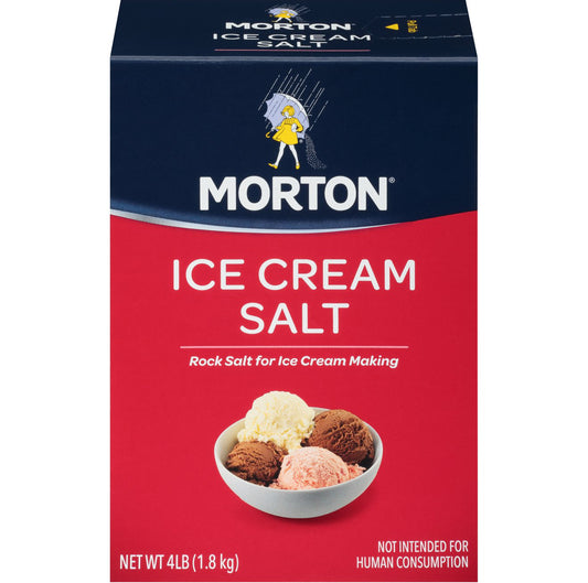 Morton Ice Cream Salt, 4 lb (Pack of 2)
