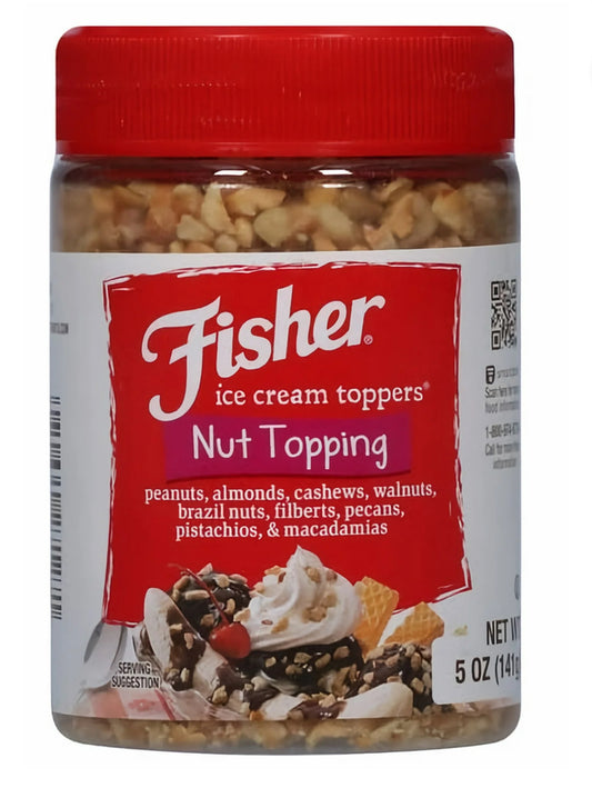 Fisher Nut Topping Ice Cream Toppers, 5 Oz.