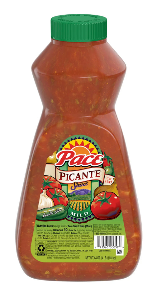 Pace Mild Picante Sauce, 64 oz Bottle