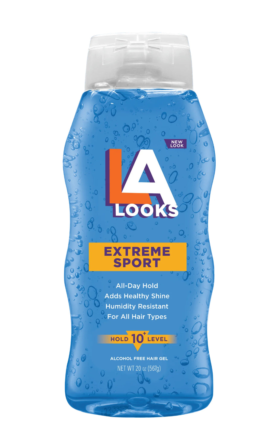 L.A. LOOKS Extreme Sport Tri-Active Hold Gel, for All Hair Types, 20 oz