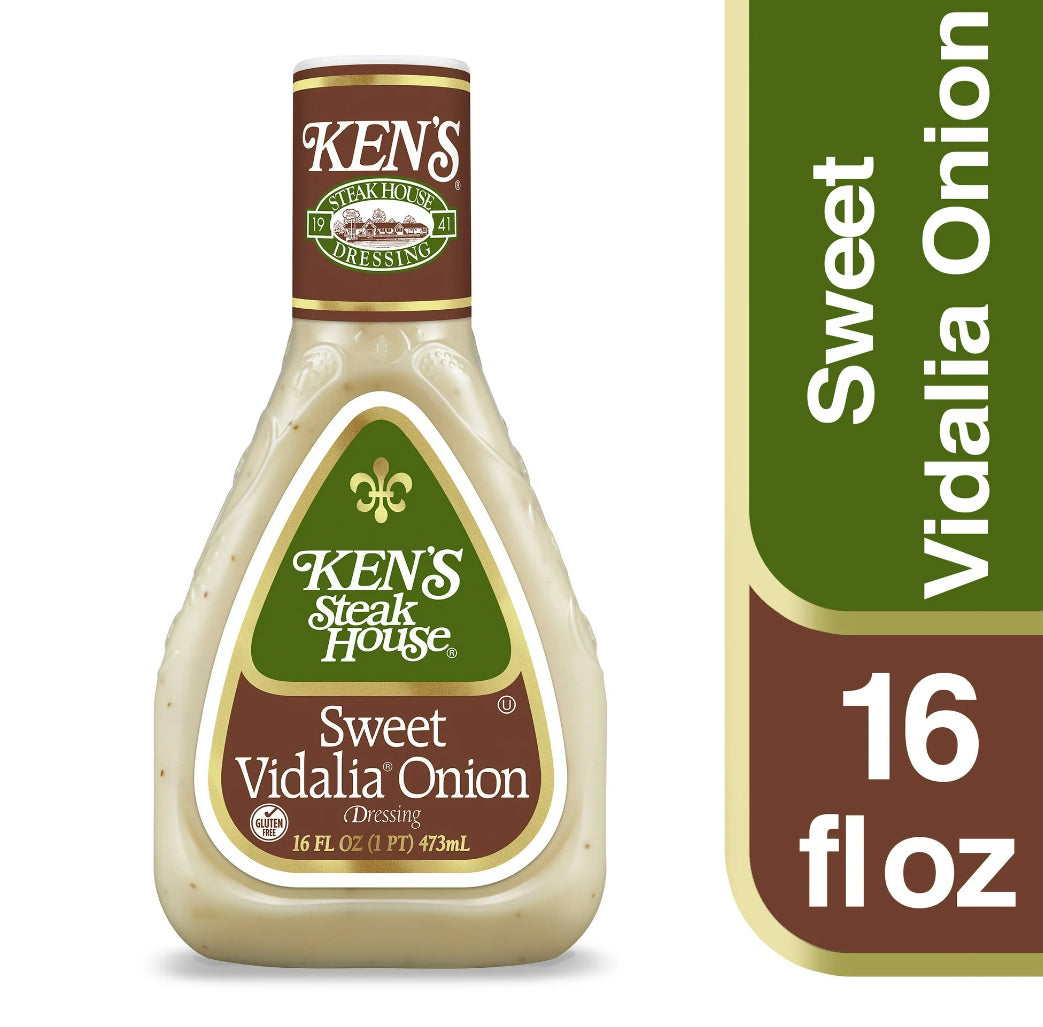 Ken's Steak House Sweet Vidalia Onion Dressing 16 fl oz (Pack of 4)