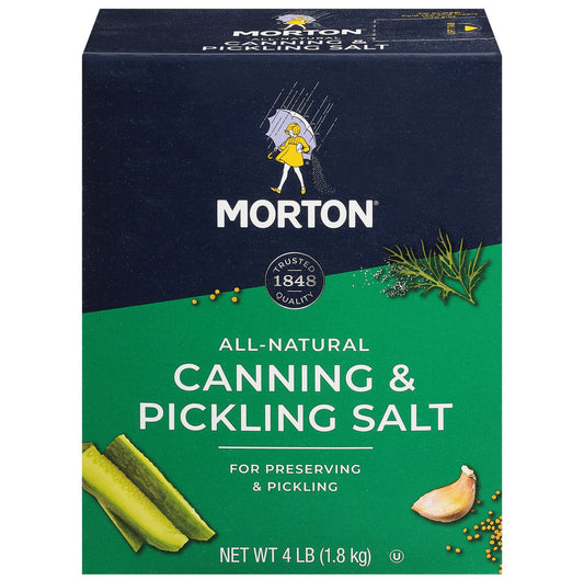 Morton Canning & Pickling Salt, 4 lb (Pack of 2)