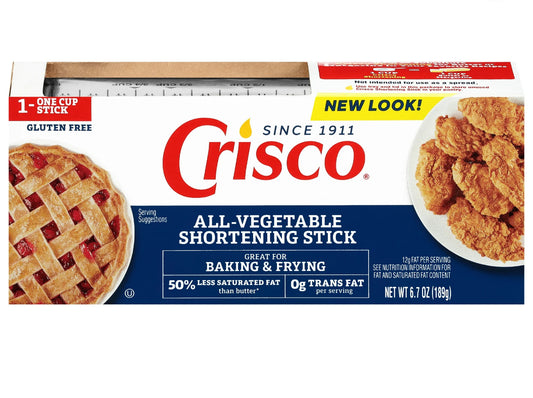 Crisco All-Vegetable Shortening Baking Stick, 6.7 oz (Pack of 2)