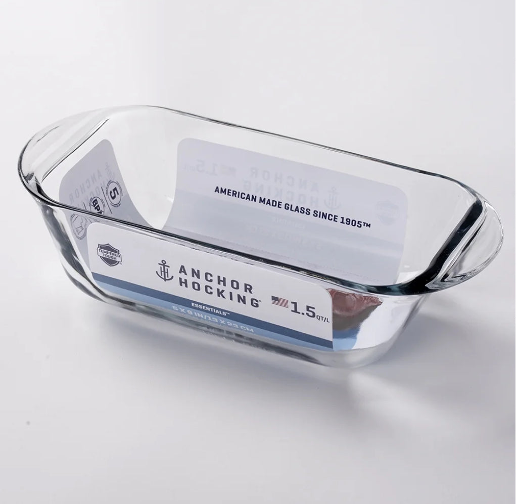 Anchor Hocking Glass Loaf Pan, 1.5 Quart