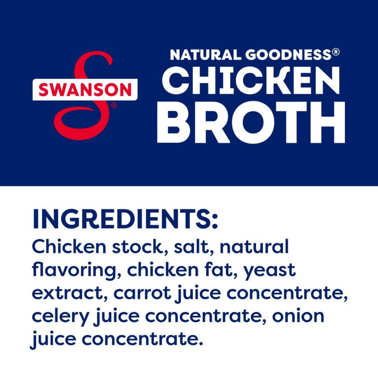 Swanson Natural Goodness 33% Less Sodium Chicken Broth, 14.5 oz Can (Pack of 4)