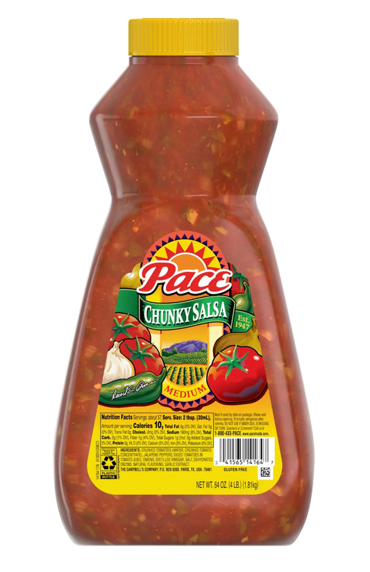 Pace Chunky Medium Salsa, 64 oz (Bulk Size)
