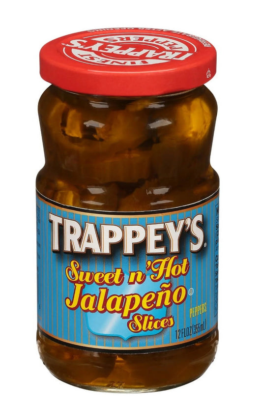 Trappey's Sweet N' Hot Jalapeño Slices, 12 fl oz (Pack of 4)