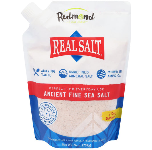 Redmond Real Salt Ancient All Natural Sea Salt, 26 oz (Pack of 2)