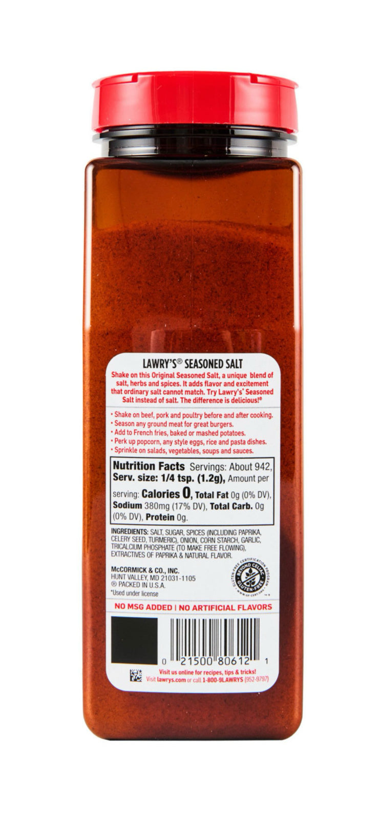 Lawry's Seasoned Salt, 40 oz (Pack of 3) (Restaurant Size)