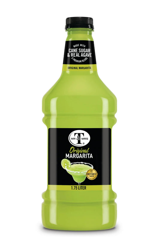 Mr & Mrs T Cane Sugar Margarita Mix, 1.75 L (Pack of 3)