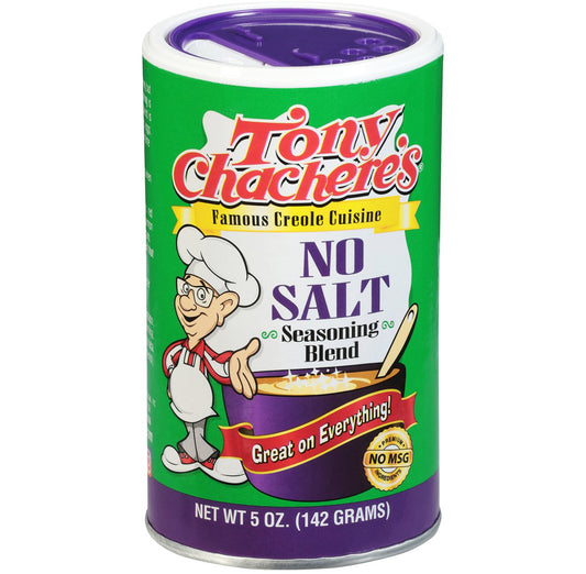 Tony Chachere's No Salt Seasoning Blend, 5 oz (Pack of 2)