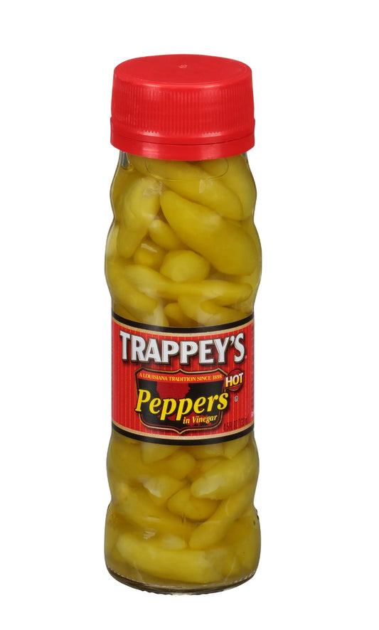 Trappey's Hot Peppers in Vinegar, 4.5oz (Pack of 2)