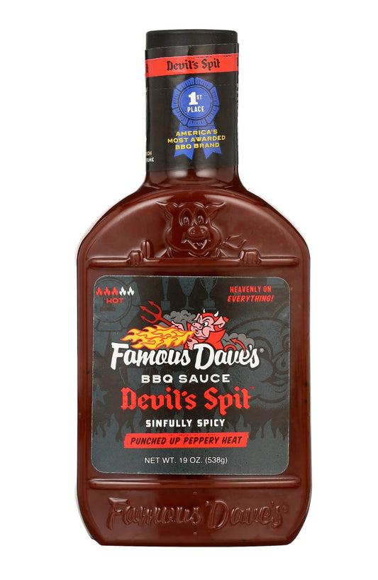Famous Dave's Devil's Spit BBQ Sauce 19oz (Pack of 3)