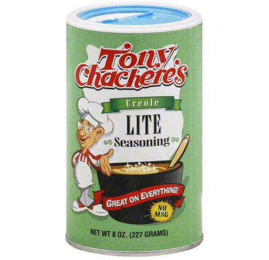 Tony Chachere's Creole Lite Seasoning, 8 oz (Pack of 2)
