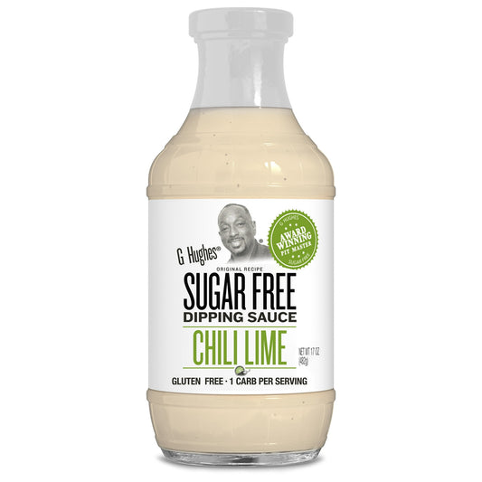 G Hughes Sugar Free Chili Lime Dipping Sauce, 17 oz (Pack of 4)