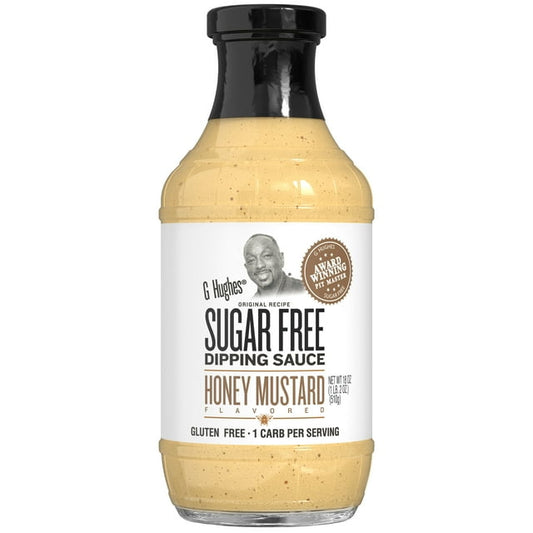 G Hughes Sugar Free Honey Mustard Dipping Sauce, 18 oz (Pack of 2)