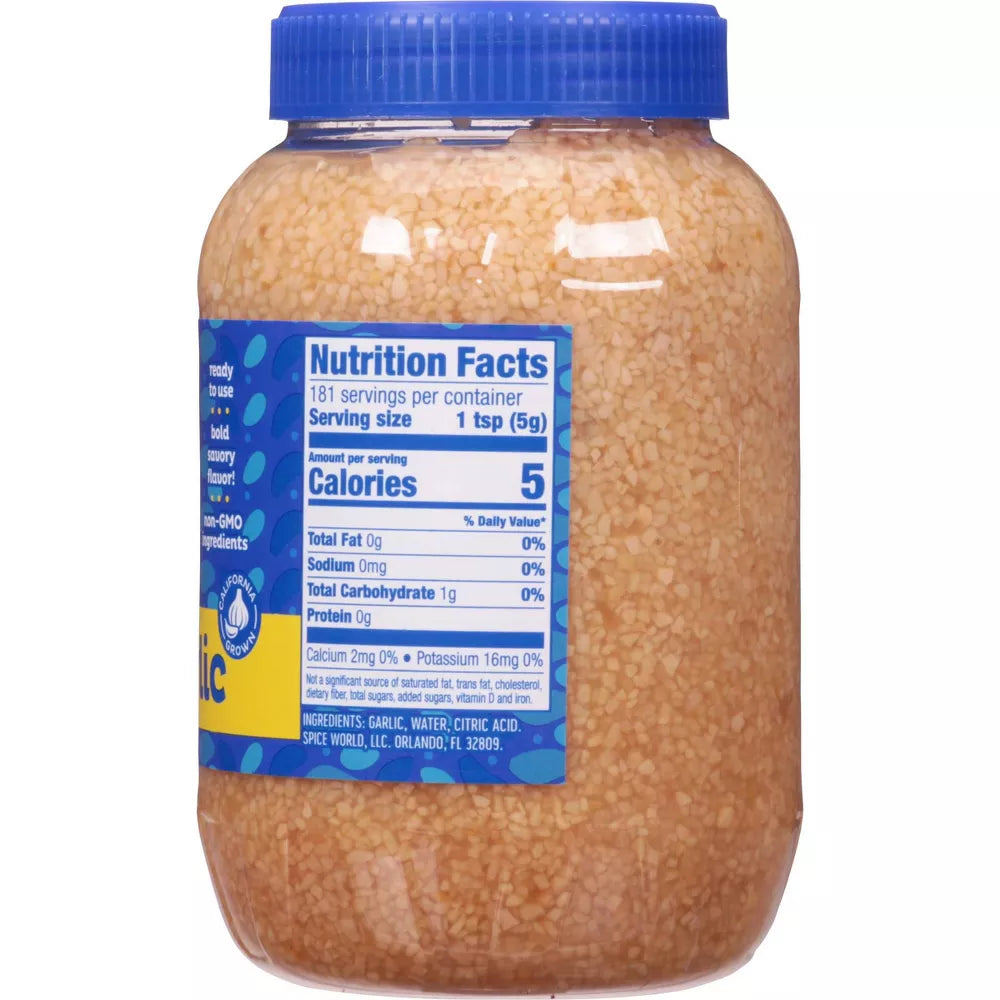 Spice World Minced Garlic, 32 oz (Pack of 2)
