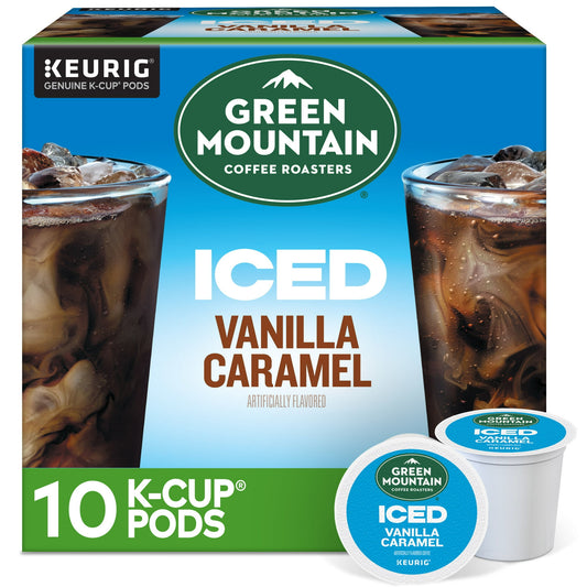 Green Mountain Coffee Roasters, Iced Vanilla Caramel K-Cup Coffee Pods, 10 Count