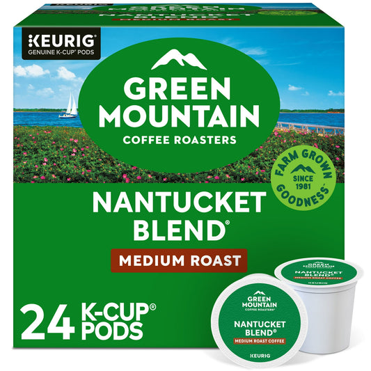 Green Mountain Coffee Roasters, Nantucket Blend Medium Roast K-Cup Coffee Pods, 24 Count, 7.9 oz