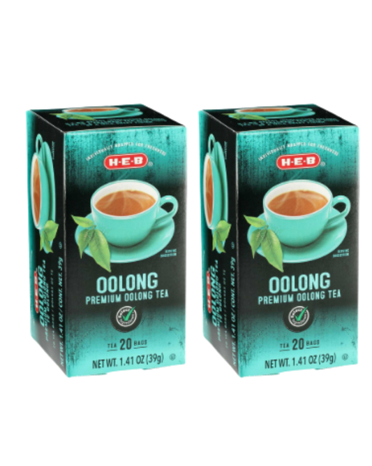 H‑E‑B Oolong Tea Bags, 20 ct, 1.41 oz (Pack of 2)