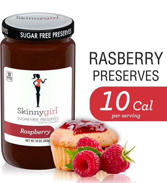 Skinnygirl Sugar Free Raspberry Preserves, 10 oz (Pack of 2)