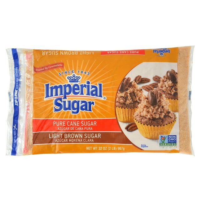 Imperial Sugar Light Brown Sugar, 32 oz, Pack of 4