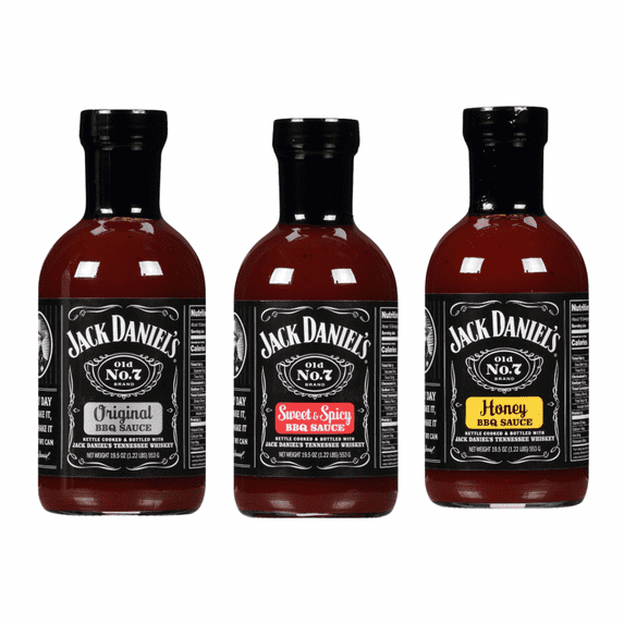 Jack Daniel’s BBQ Sauce Variety Pack (Original, Honey, Sweet & Spicy)