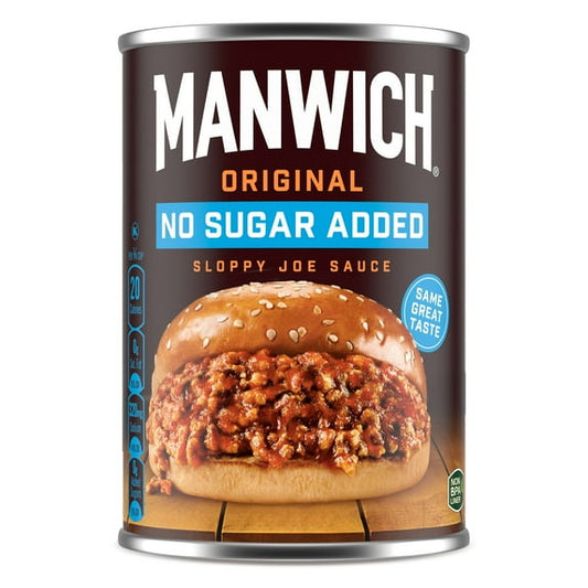 Manwich Original No Sugar Added Sloppy Joe Sauce, 15 oz. (Pack of 2)