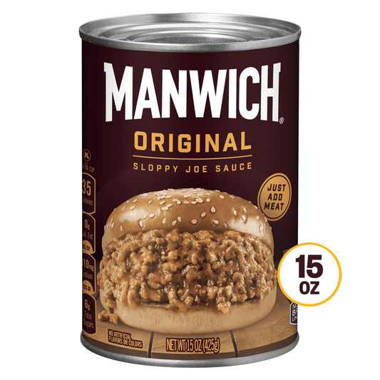 Manwich Original Sloppy Joe Sauce, Canned Sauce, 15 oz (Pack of 2)