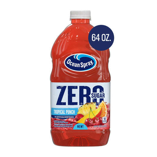 Ocean Spray® 64oz Zero Sugar Tropical Punch Juice, Pack of 2