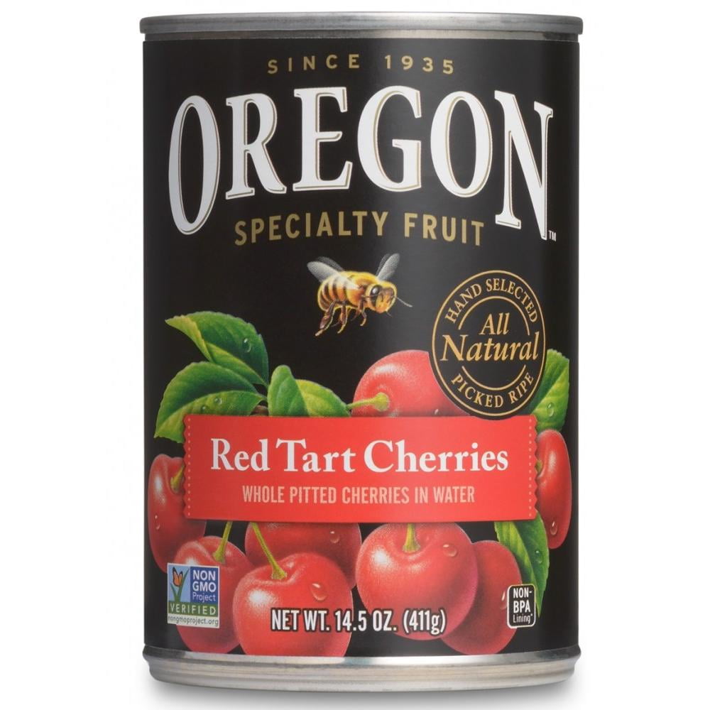 Oregon Fruit Red Tart Cherries in Water, 14.5 oz Can