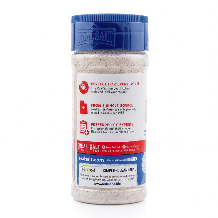 Redmond Real Unrefined Sea Salt, Fine, 10 oz Shaker (Pack of 4)