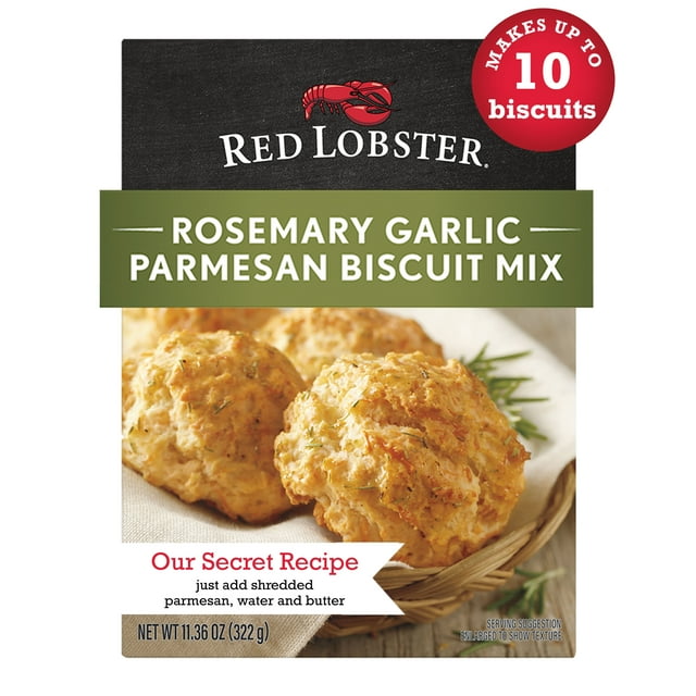 Red Lobster Biscuit Mix Variety Pack (3x11.36 oz) (Rosemary Garlic Parmesan, Honey Butter, Cheddar Bay)