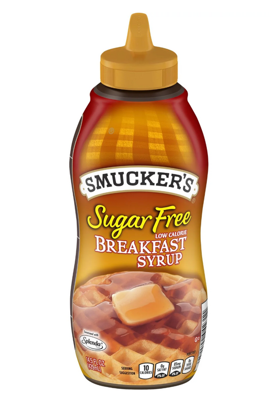 Smucker's Sugar Free Low Calorie Breakfast Syrup, 14.5 oz (Pack of 2)
