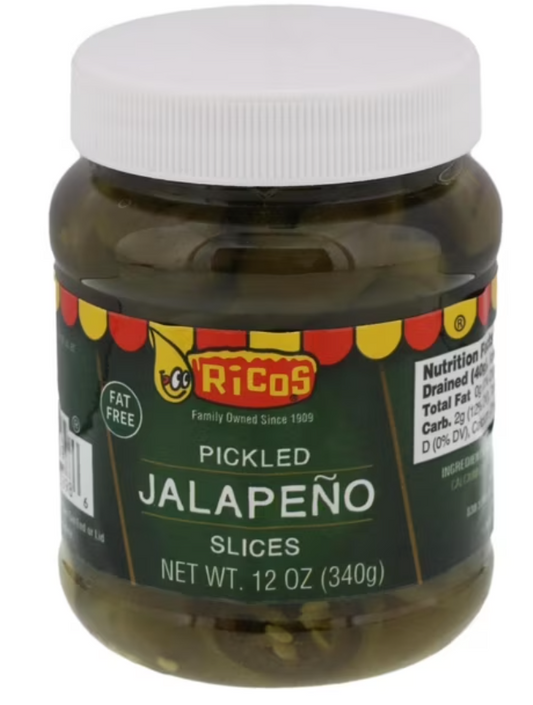 Ricos Pickled Jalapeno Slices, 12 oz