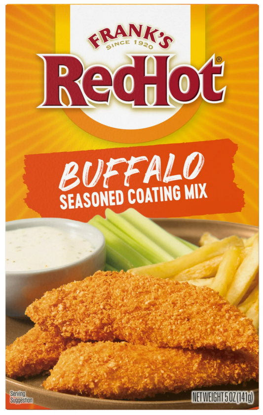 Frank's RedHot Buffalo Seasoned Coatings Mix, 6 oz Pouch (Pack of 2)