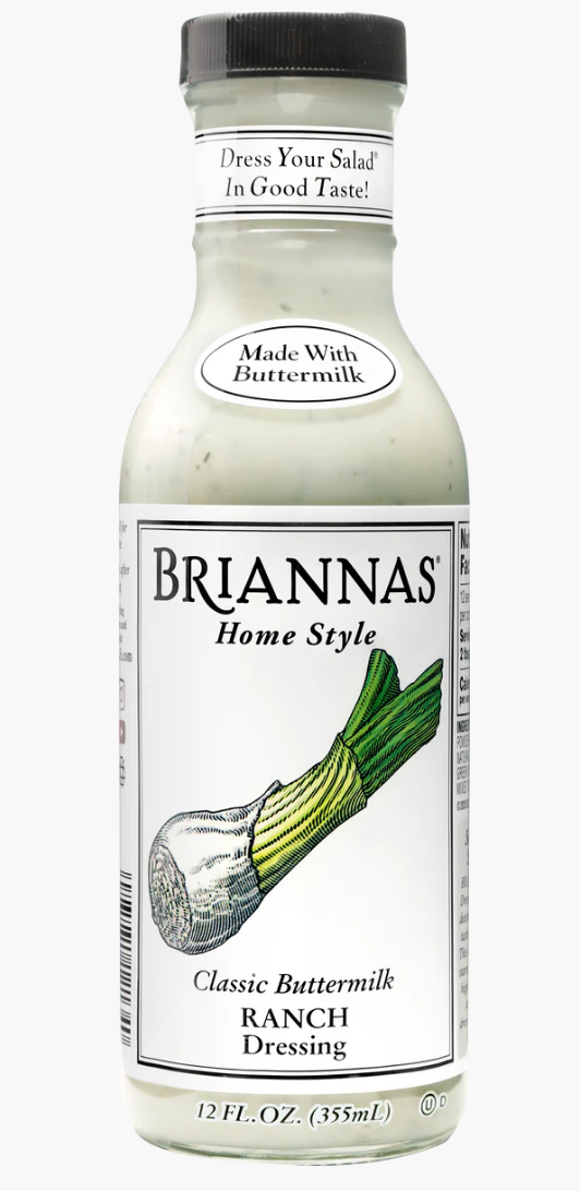 Briannas Home Style Classic Buttermilk Ranch Dressing, 12 Fl Oz (Pack of 2)
