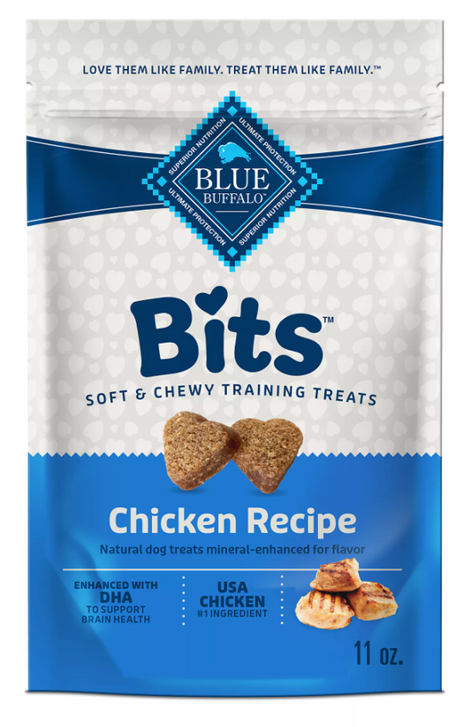 Blue Buffalo® Bits Soft & Chewy All Life Stages Dog Training Treats - Chicken, 11 oz (Pack of 2)
