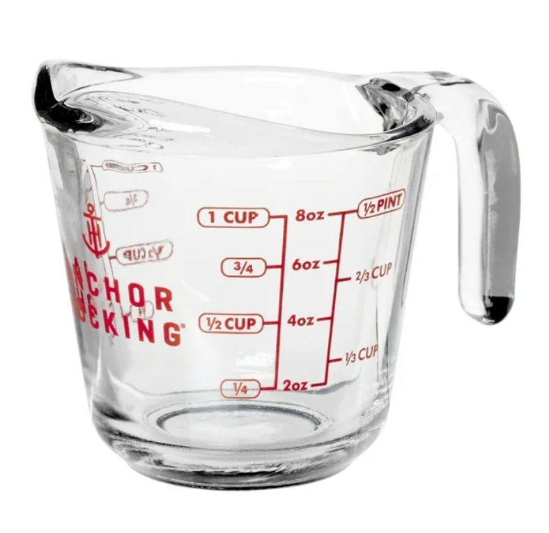 Anchor Hocking Glass Measuring Cup, 1 Cup