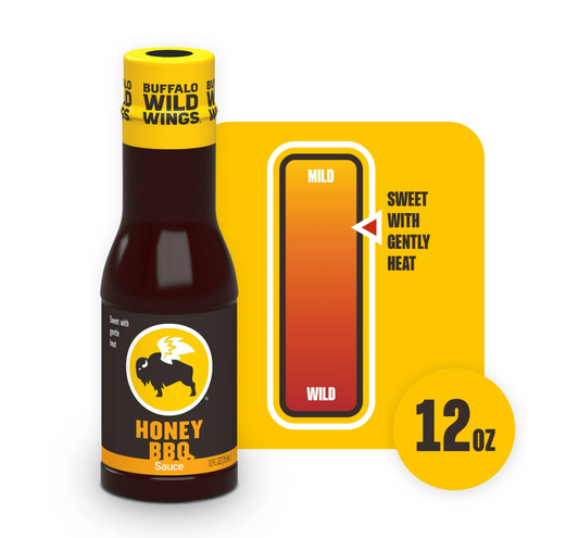 Buffalo Wild Wings Honey BBQ Sauce, 12 fl oz (Pack of 2)