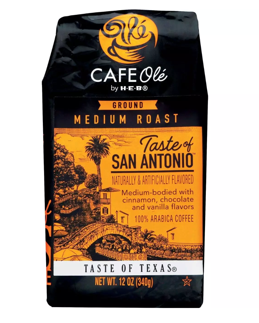 CAFE Olé by H‑E‑B Taste of San Antonio Medium Roast Ground Coffee, 12oz