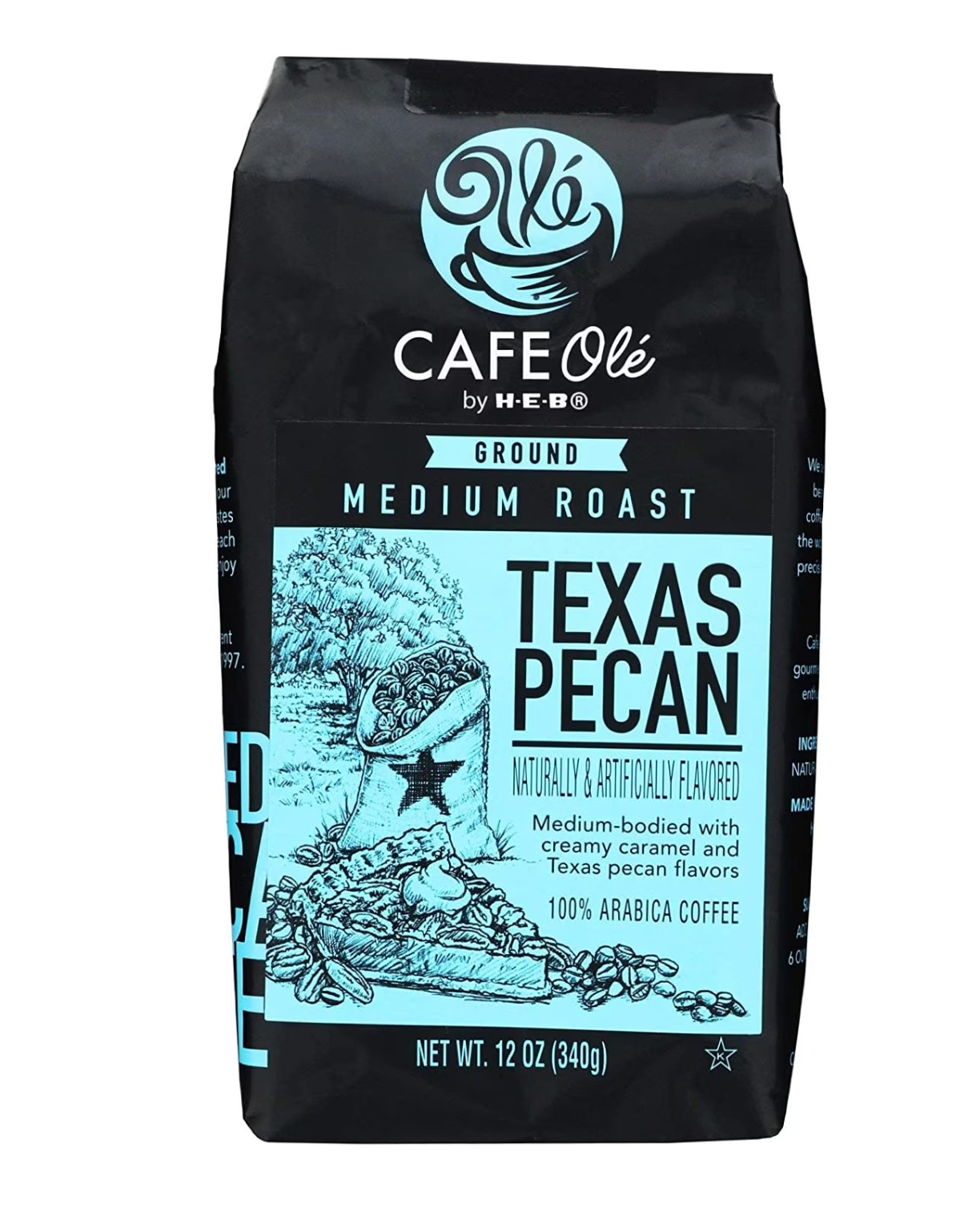 H-E-B Cafe Olé Ground Texas Pecan Coffee, 12oz