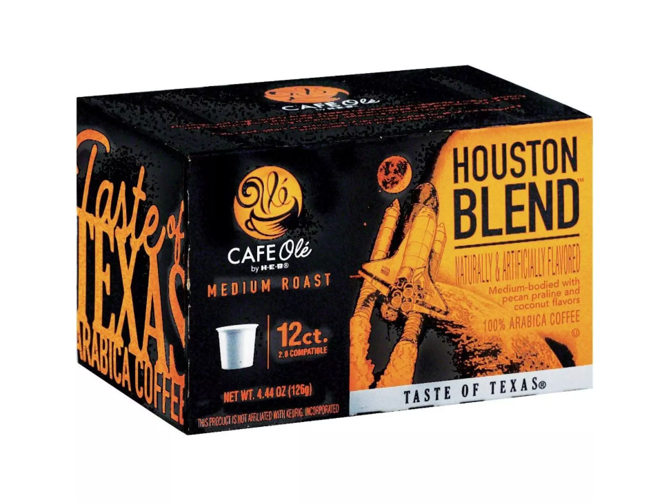 CAFE Olé by H‑E‑Medium Roast Coffee Single Serve Cups Varity Pack, 4.44 oz (Taste of Houston, Taste of San Antonio, Texas Pecan)