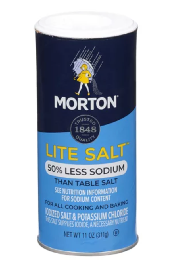 Morton Low Sodium Lite Salt, 11 oz (Case of 10)