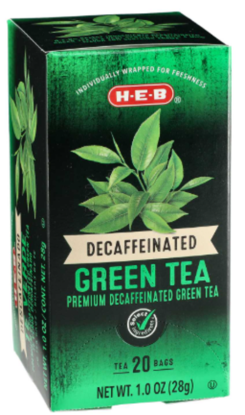 H‑E‑B Decaf Green Tea Bags, 20 ct, 1.0 oz