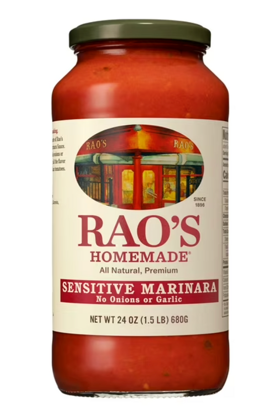 Rao's Homemade All Natural Marinara Sauce Sensitive Formula, 24oz. (Pack of 2)