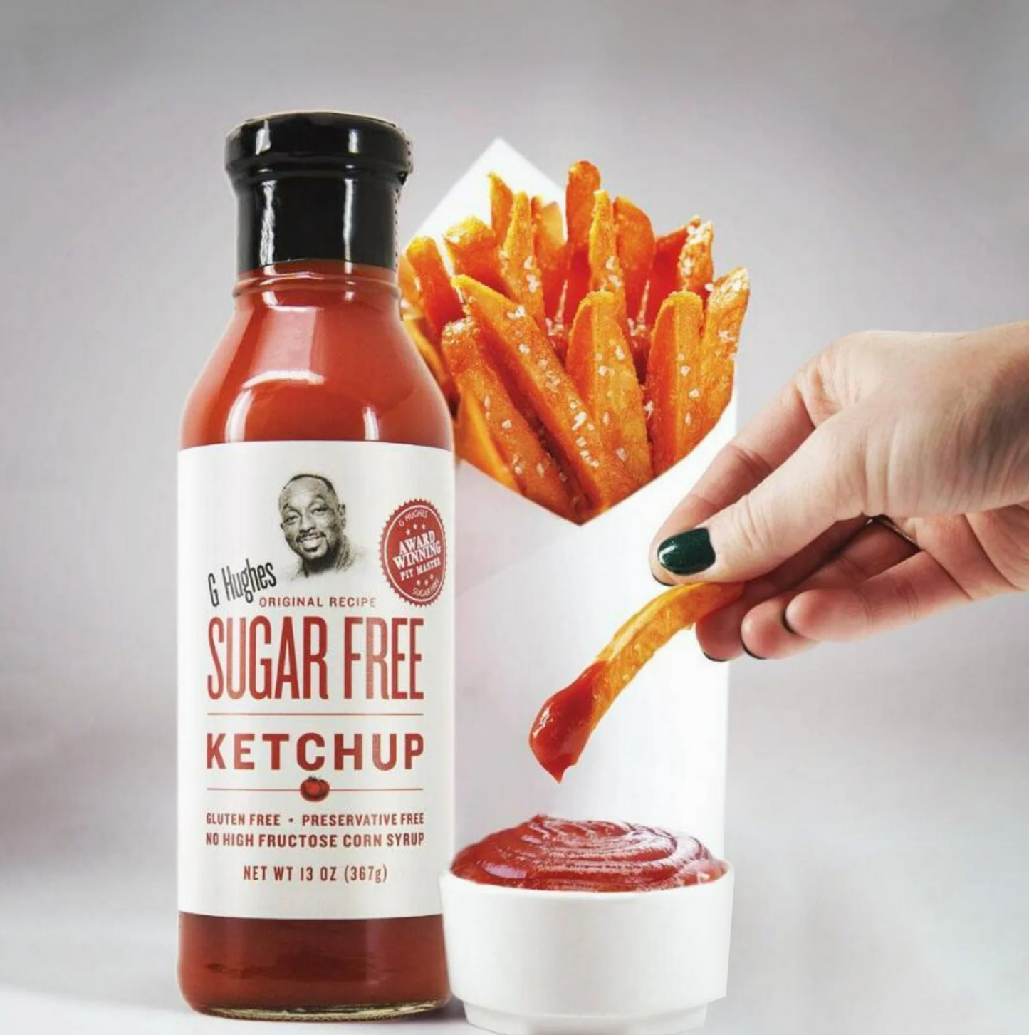 G Hughes Sugar Free Ketchup, 13 oz (Pack of 2)