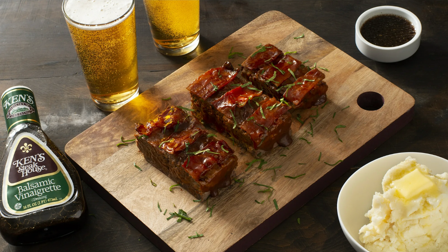 Ken's Steak House Balsamic Vinaigrette Dressing 16 oz (Pack of 4)