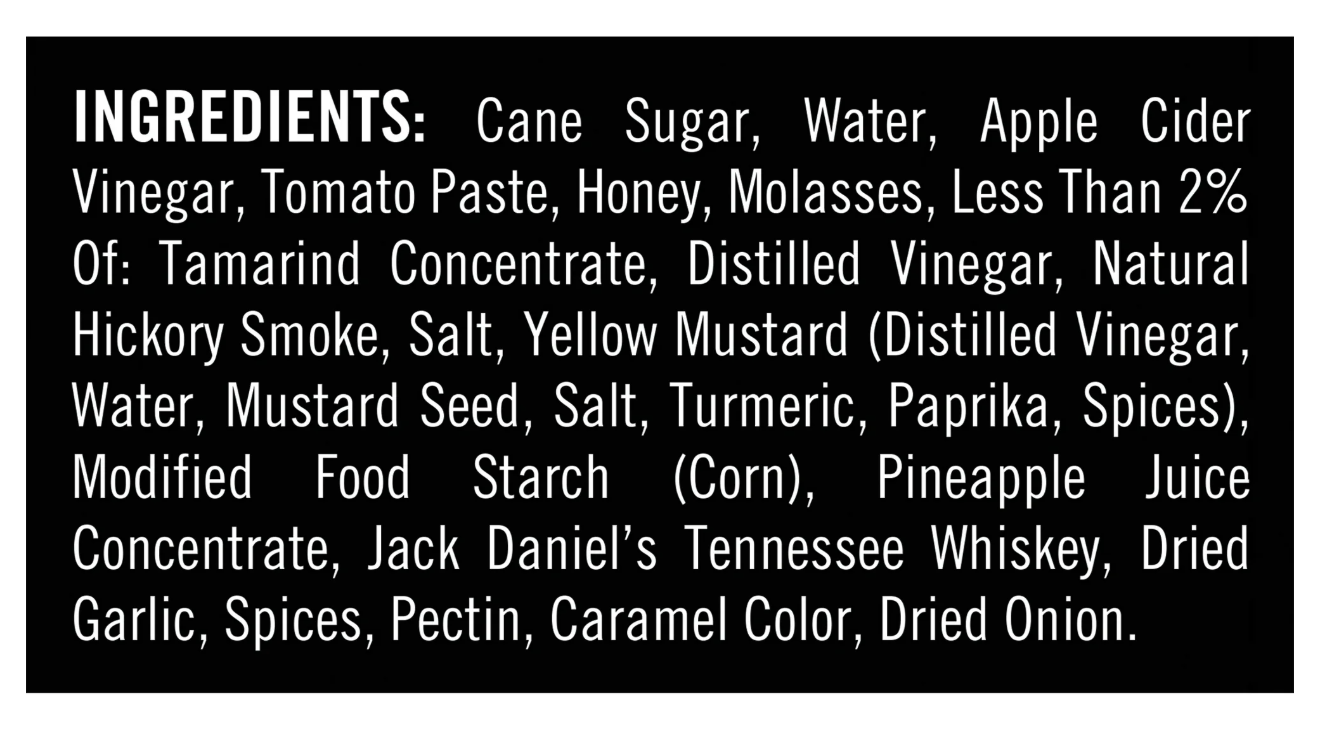 Jack Daniel's Honey BBQ Sauce 19.5 oz.